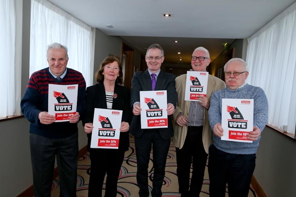 Members launching the Age Action election manifesto