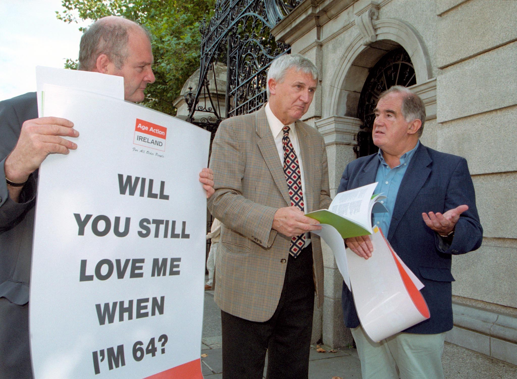 Age Action members campaigning on pension reform