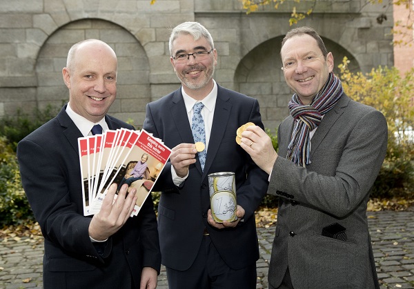 Minister Jim Daly TD with Age Action's Justin Moran and David Blevings from OFTEC