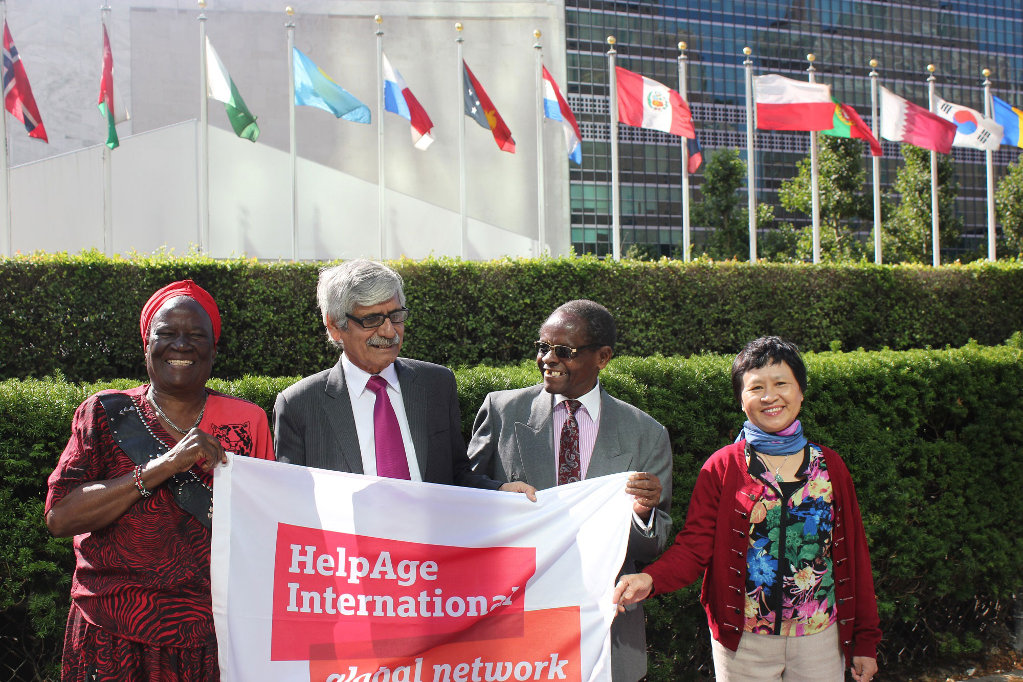 Older people attending the Open-ended Working Group on ageing in 2015 Credit HelpAge International