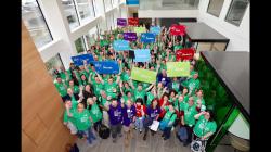 Bank of Ireland volunteers ready for the Backyard Blitz